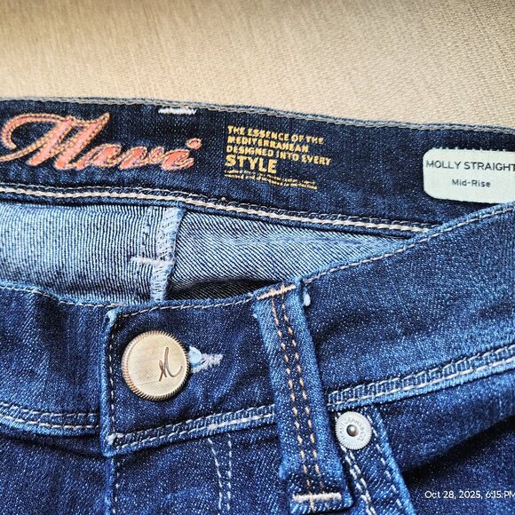 Mavi Molly Straight Mid Rise Jeans - Picture 3 of 6